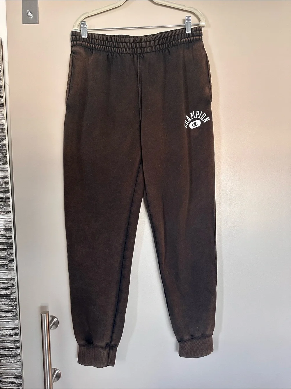 Champion Men’s Charcoal Logo Fleece Joggers